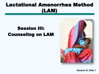 Lactational Amenorrhea Method (LAM)