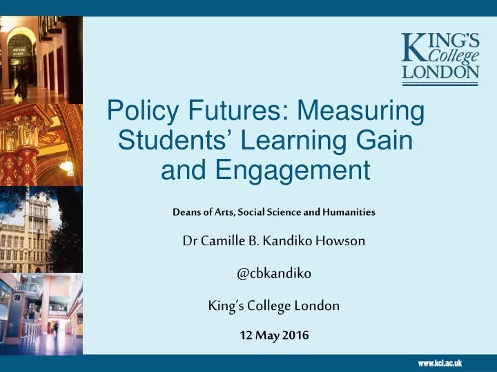 policy futures measuring students learning gain and engagement