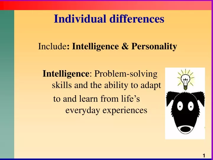 individual differences