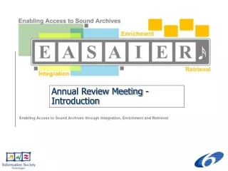 Annual Review Meeting - Introduction
