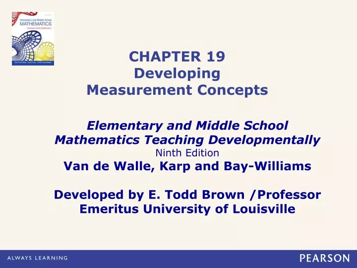 chapter 19 developing measurement concepts