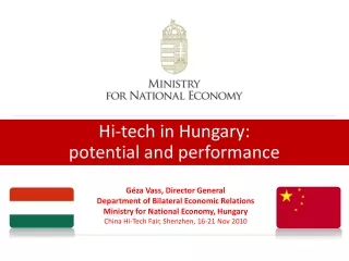 Hi-tech in Hungary: potential and performance