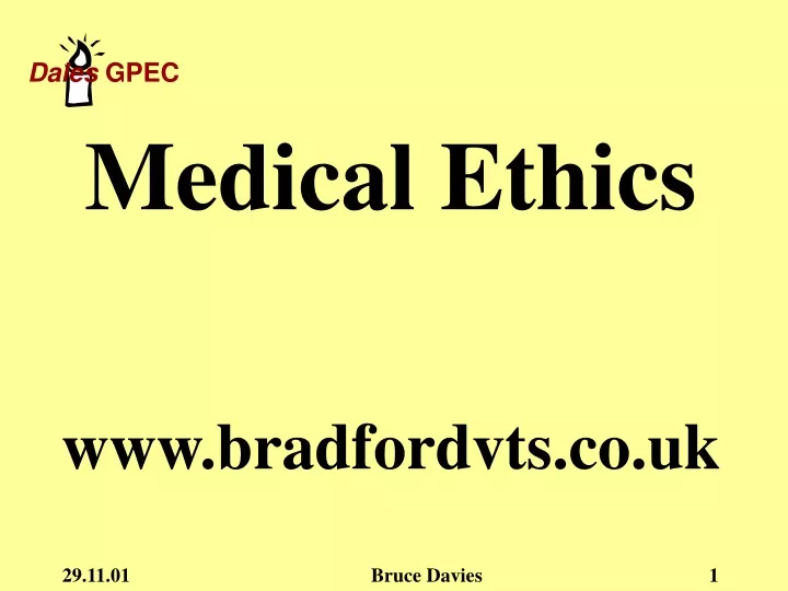 medical ethics www bradfordvts