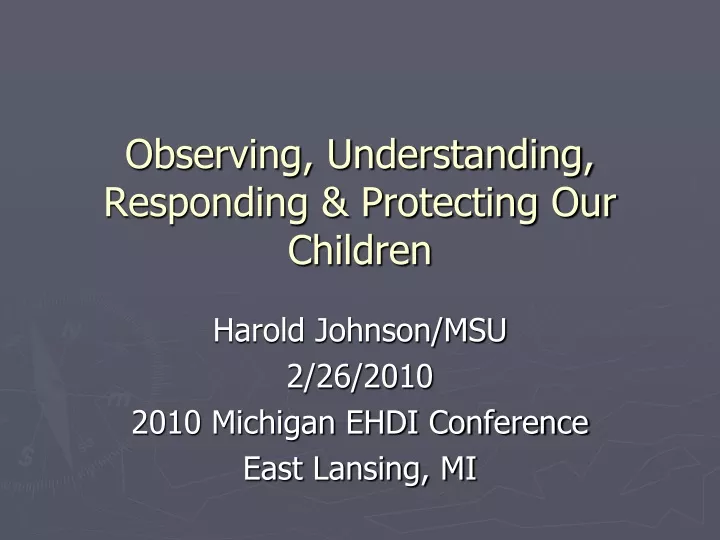 observing understanding responding protecting our children