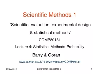 Scientific Methods 1