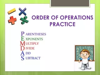 ORDER OF OPERATIONS PRACTICE