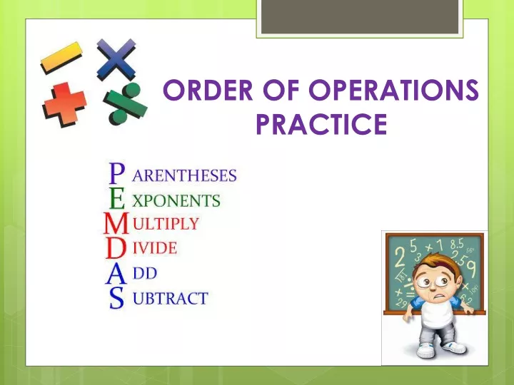 order of operations practice