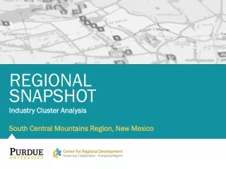 Industry Cluster Analysis South Central Mountains Region, New Mexico