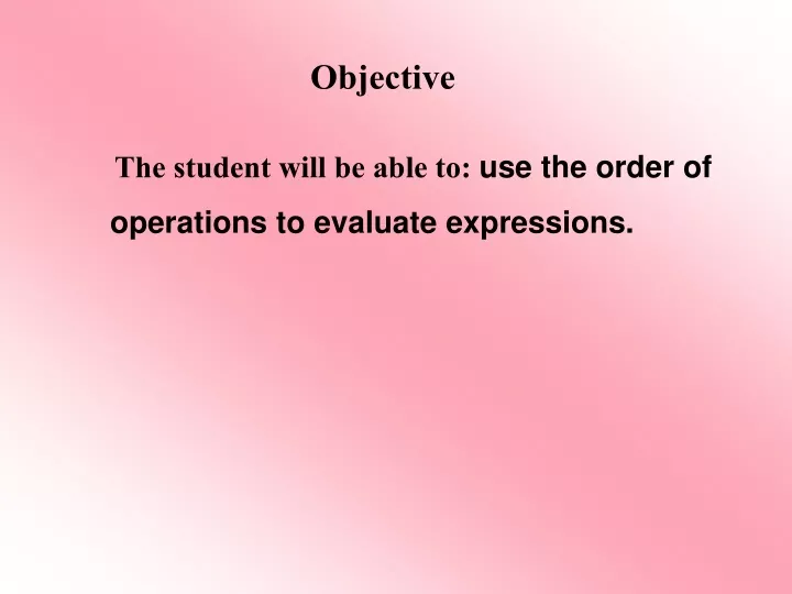 objective