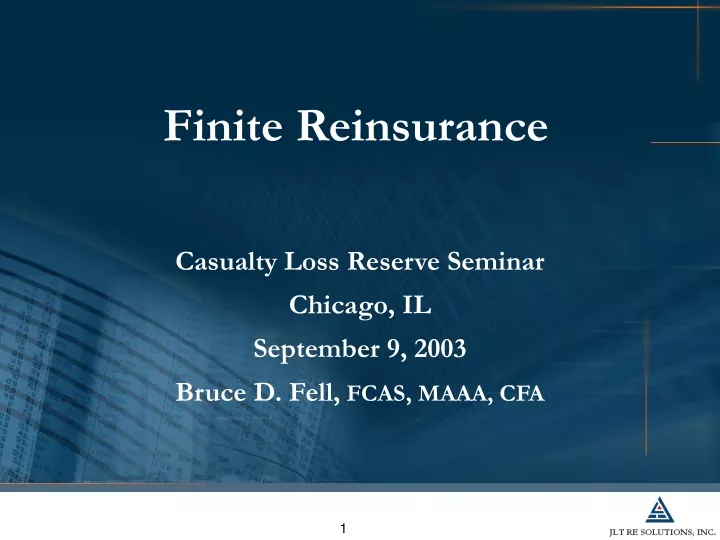 finite reinsurance