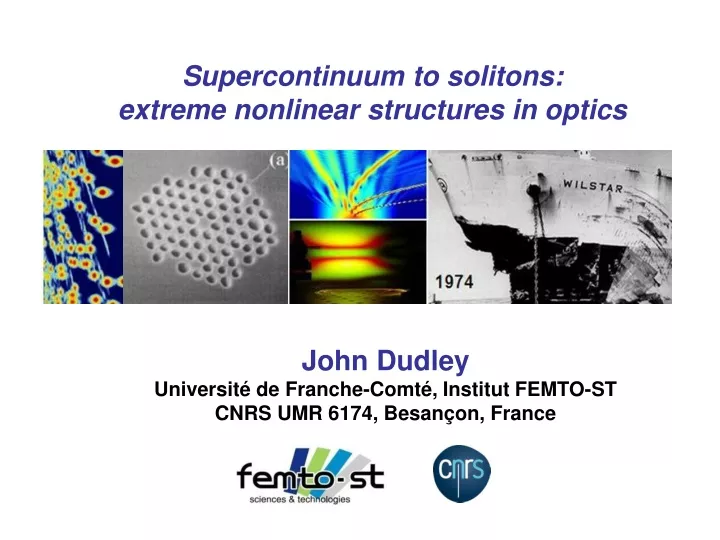 supercontinuum to solitons extreme nonlinear