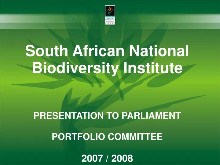 south african national biodiversity institute