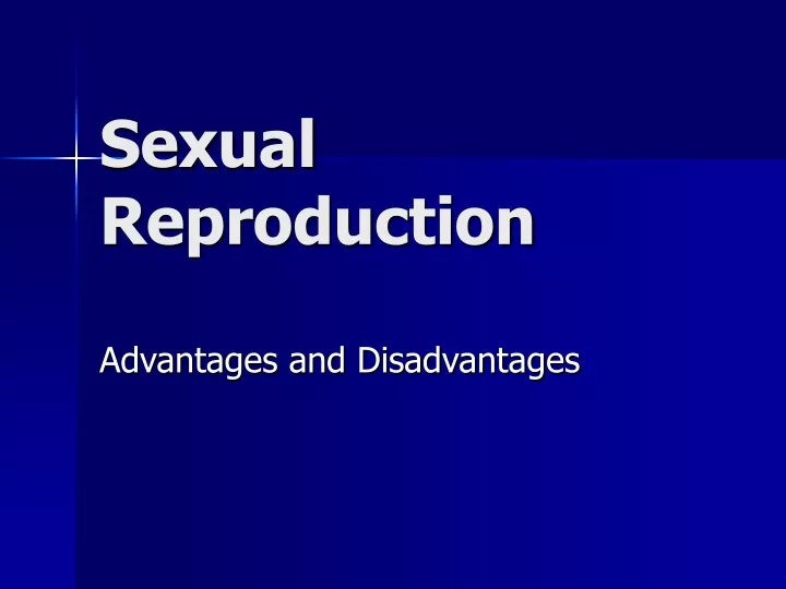 sexual reproduction