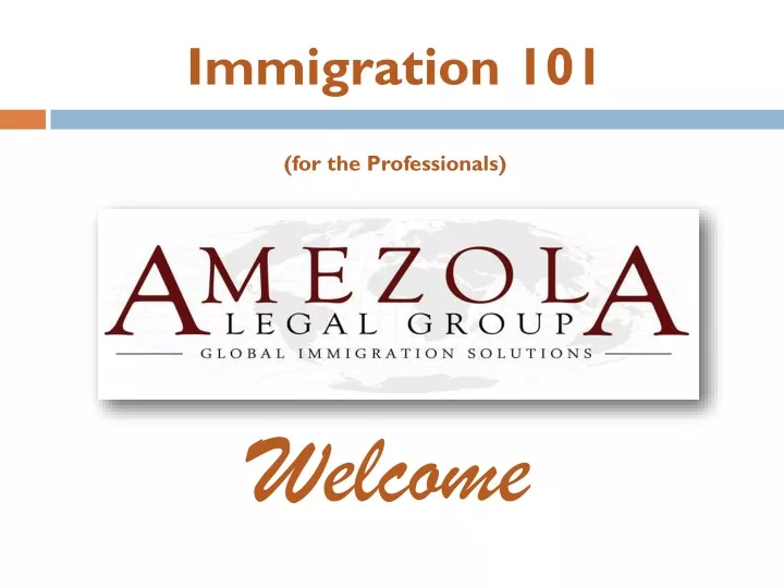 immigration 101 for the professionals