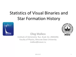 Statistics of Visual Binaries and Star Formation History