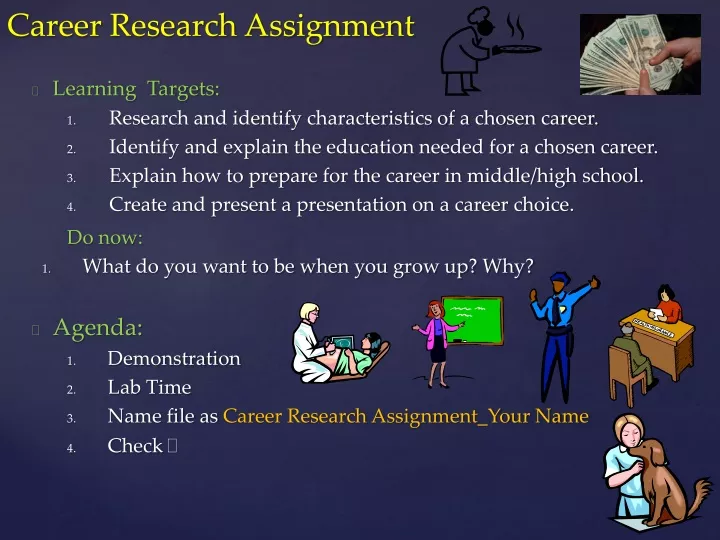 career research assignment