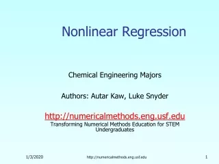 Nonlinear Regression