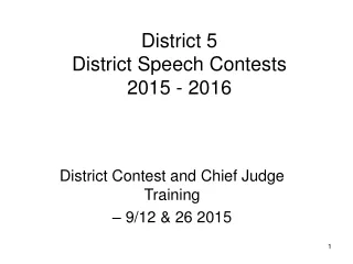 District 5  District Speech Contests  2015 - 2016