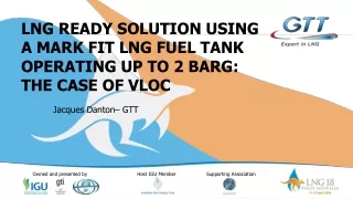 LNG READY SOLUTION USING A MARK FIT LNG FUEL TANK OPERATING UP TO 2 BARG: THE CASE OF VLOC