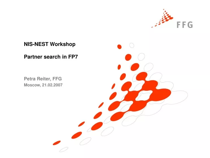 nis nest workshop partner search in fp7