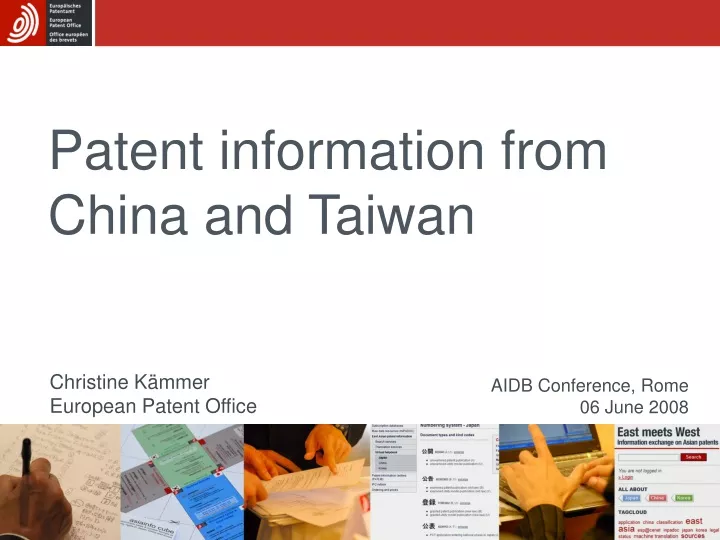 patent information from china and taiwan