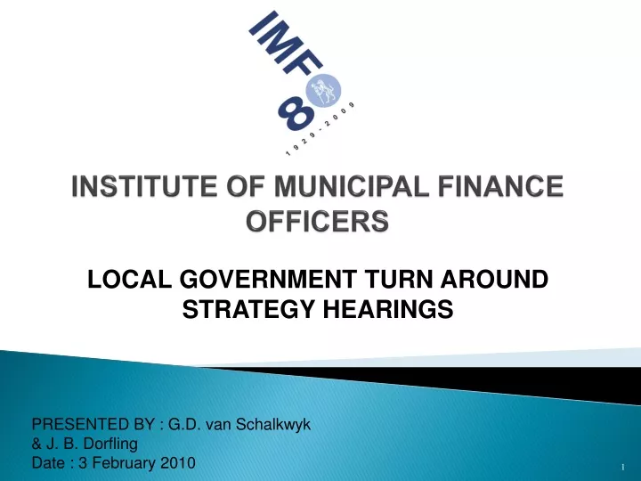 institute of municipal finance officers