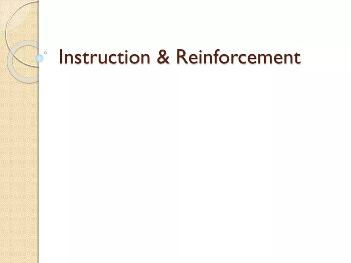 instruction reinforcement
