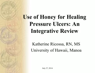 Use of Honey for Healing Pressure Ulcers: An Integrative Review