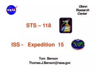 STS – 118   ISS -   Expedition  15