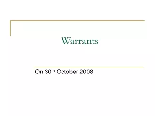 Warrants