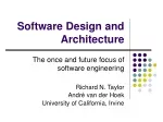Software Design and Architecture - slide 1