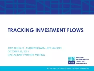 TRACKING INVESTMENT FLOWS