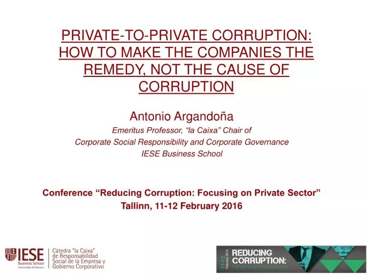 private to private corruption how to make