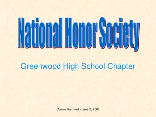 Greenwood High School Chapter