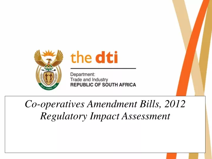 co operatives amendment bills 2012 regulatory