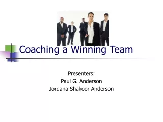 Coaching a Winning Team