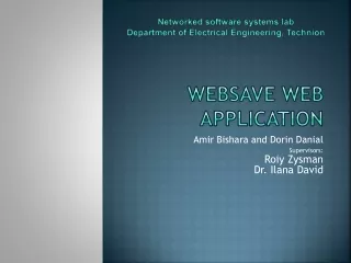 WebSave web application