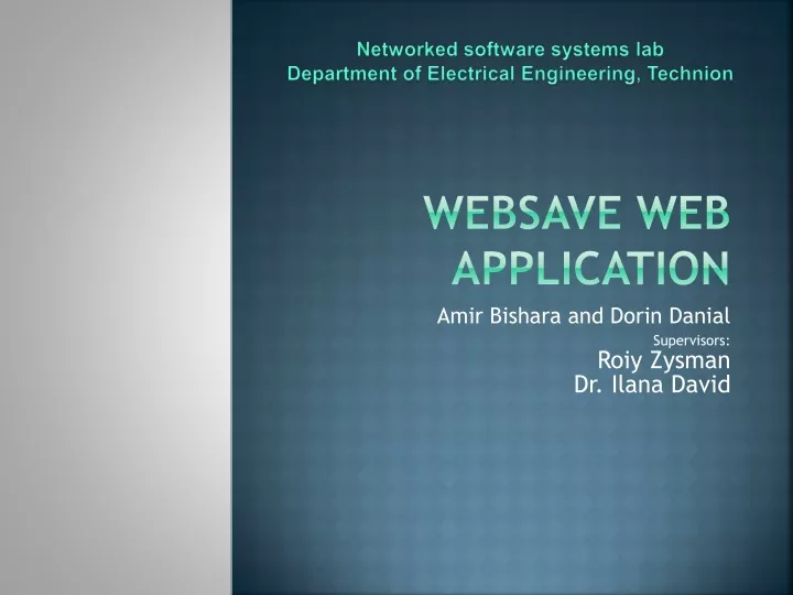 websave web application