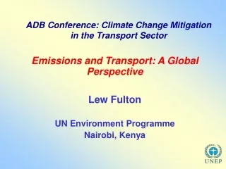 ADB Conference: Climate Change Mitigation in the Transport Sector