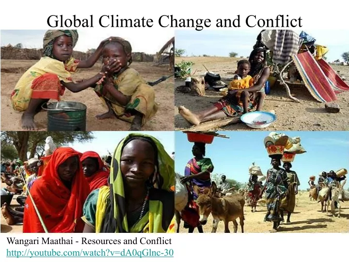 global climate change and conflict