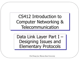 CS412 Introduction to  Computer Networking &amp; Telecommunication