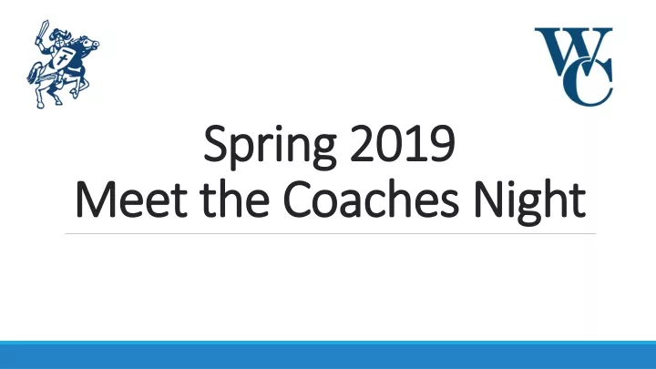 spring 2019 meet the coaches night