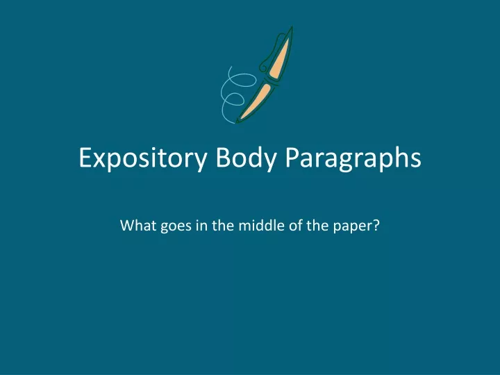 expository body paragraphs