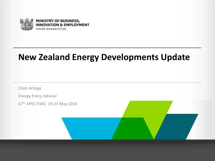 new zealand energy developments update