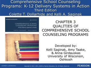CHAPTER 3 QUALITIES OF COMPREHENSIVE SCHOOL COUNSELING PROGRAMS