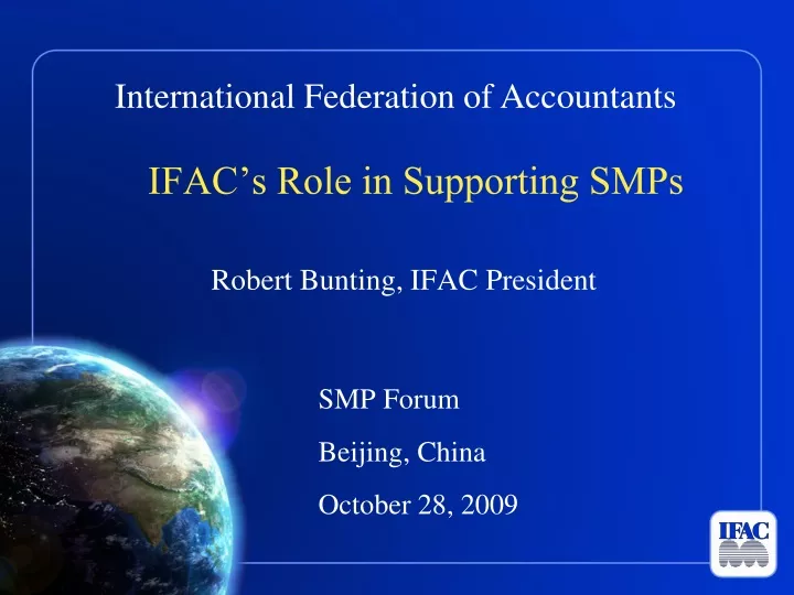 ifac s role in supporting smps