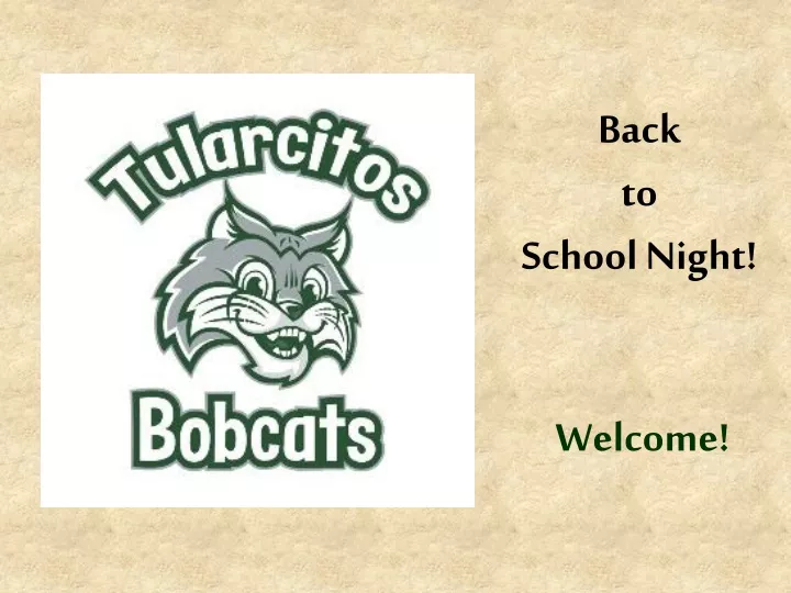 back to school night