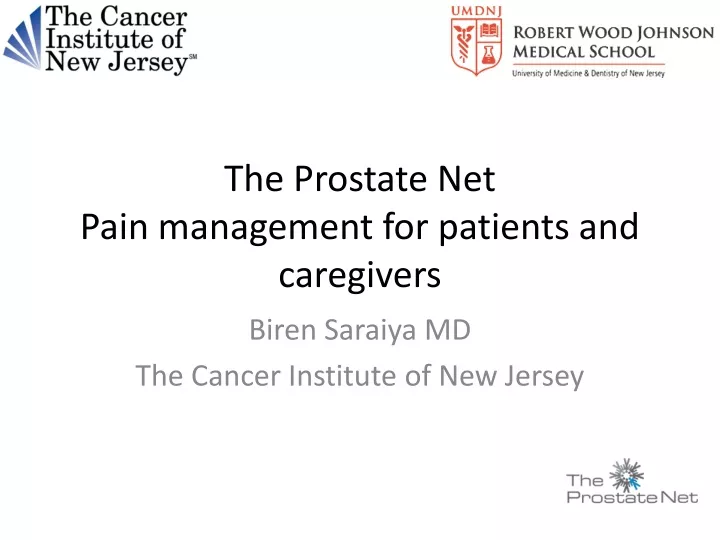 the prostate net pain management for patients and caregivers