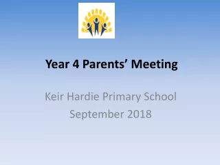 Year 4 Parents’ Meeting
