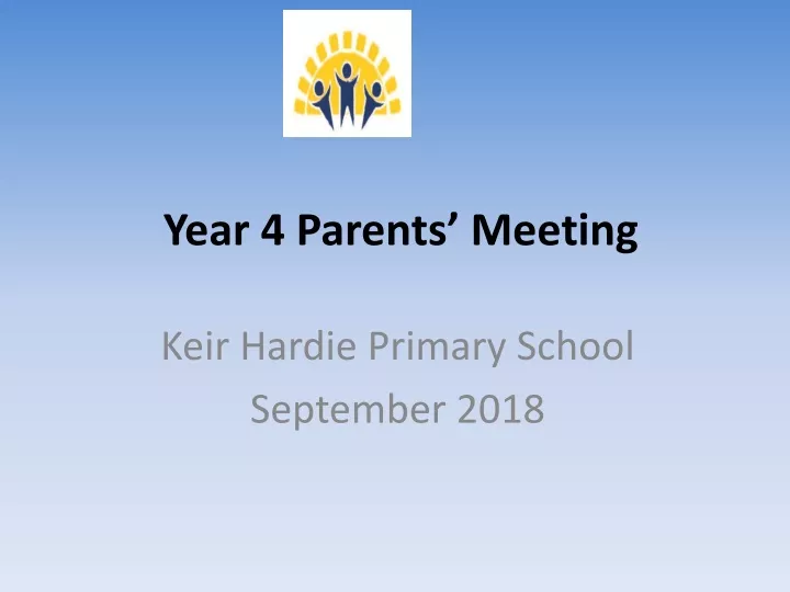 year 4 parents meeting